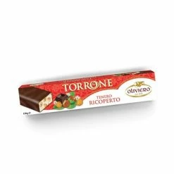 Oliviero - Chocolate Covered Soft Nougat W/Hazelnuts 150g