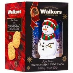 Walkers - 3D Mini Shortbread Festive Shapes Snowman Box 150g