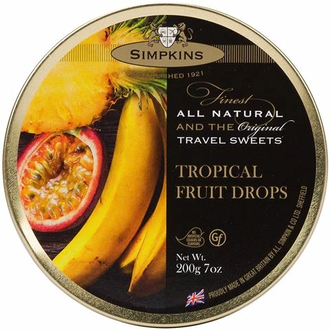 Simpkins - Tropical Fruit Travel Sweets 200g