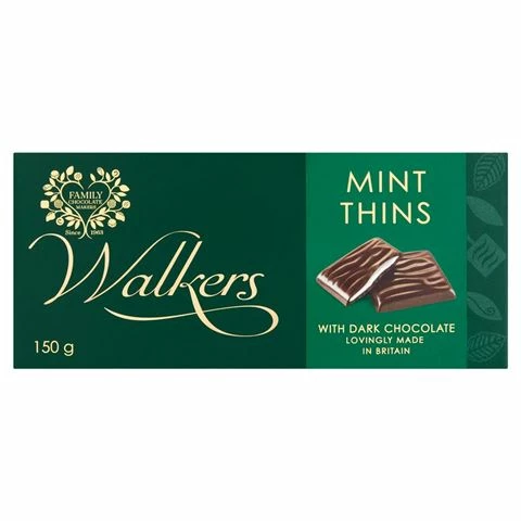 Walkers - Dark Chocolate Mint Thins 180g