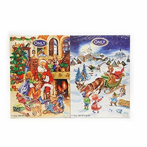Only - Milk Chocolate Advent Calendar 75g 3 Only - Milk Chocolate Advent Calendar 75g