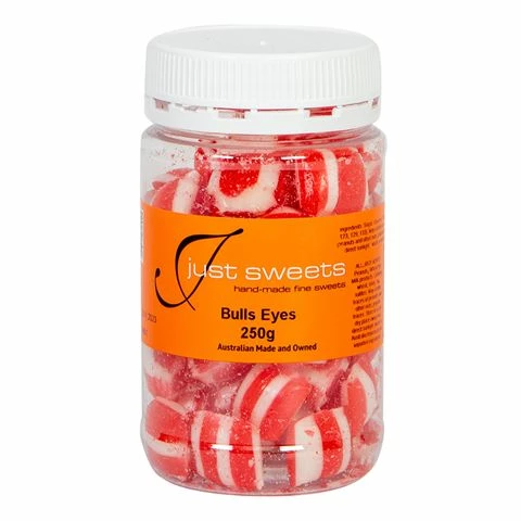 Just Sweets - Bulls Eyes Jar 250g