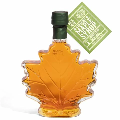 Butternut Mountain Farms Butternut Mountain - Maple Syrup In Glass Leaf Bottle 250ml