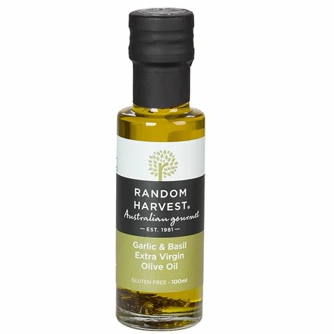 Random Harvest - Garlic & Basil Extra Virgin Olive Oil 100ml