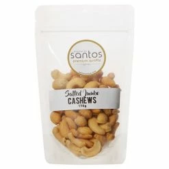 Santos - Salted Jumbo Cashews 170g