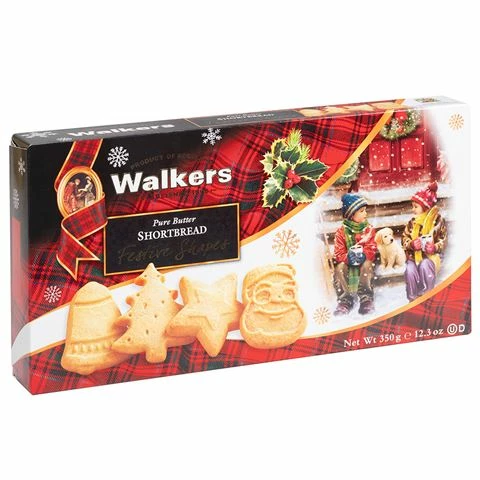 Walkers - Festive Shapes Shortbread 350g 3 Walkers - Festive Shapes Shortbread 350g