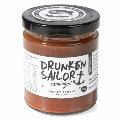 Drunken Sailor - Smokey Tomato Relish 260g 3 Drunken Sailor - Smokey Tomato Relish 260g