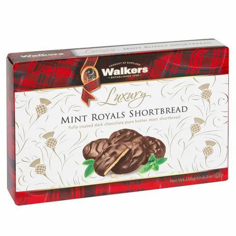 Walkers - Luxury Mint Royals Shortbread 150g
