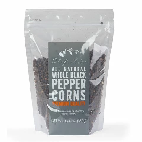 Chef's Choice - All Natural Whole Black Peppercorns 380g 3 Chef's Choice - All Natural Whole Black Peppercorns 380g