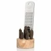 Rivsalt - Java Long Pepper, Grater & Oak Wood Stand Set 3pce