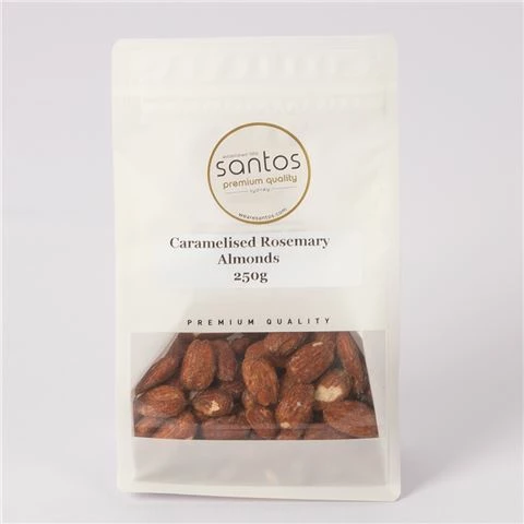 Santos - Caramelised Rosemary Almonds 250g