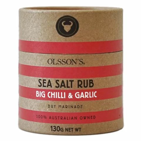 Olsson's - Big Chilli & Garlic Sea Salt Rub 130g