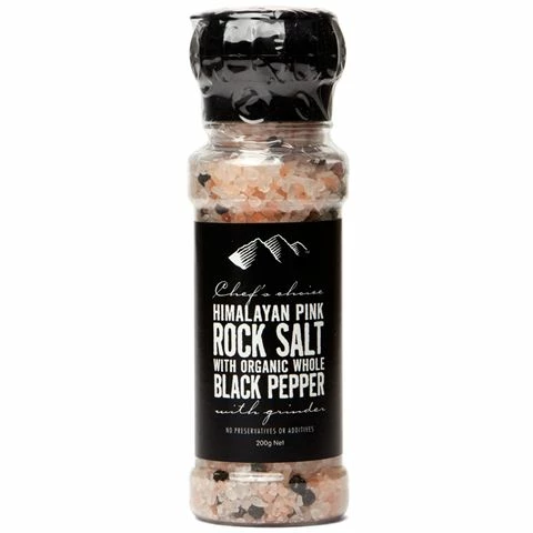 Chef's Choice - Pink Rock Salt With Whole Black Pepper 200g 3 Chef's Choice - Pink Rock Salt With Whole Black Pepper 200g