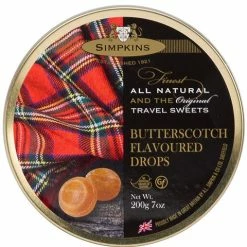 Simpkins - Butterscotch Flavoured Travel Sweets 200g